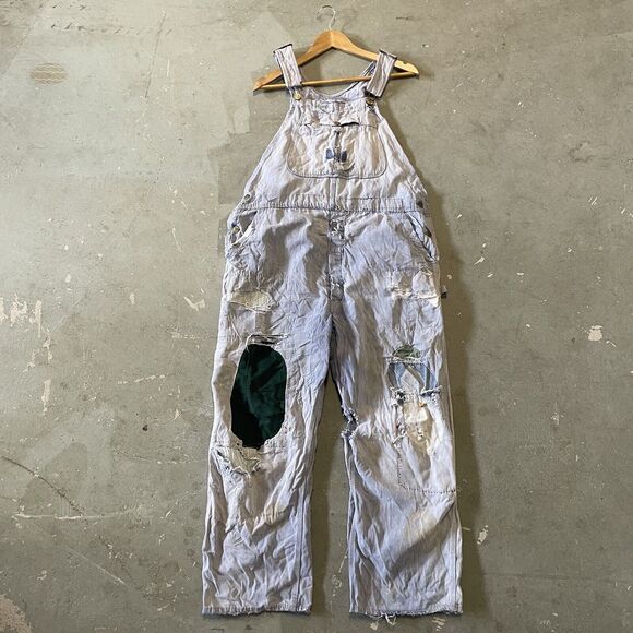 Vintage Washington Dee Cee Overalls Size 40x26 Custom Repaired 